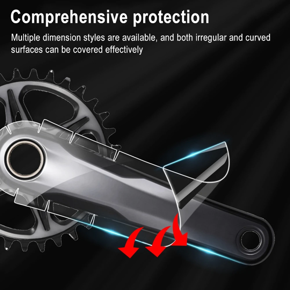 

Mountain Bike Crank Transparent Protective Film Universal Crank Protective Film Tooth Plate Crank Protective Film Crank Stickers
