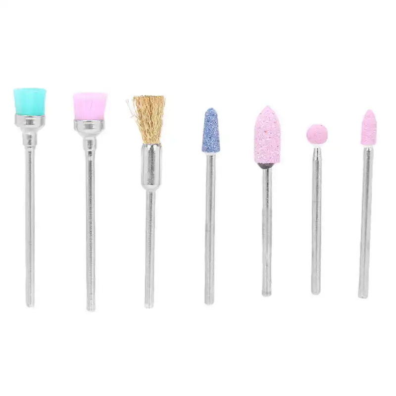 

Nails Accessoires For Nails Nail Drill Bits Set Home Salon Nail Polishing Grinding Head Manicure Tool (Pink) Manicure