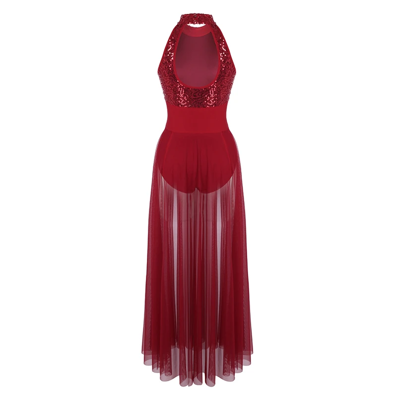 Женское балетное трико без рукавов с блестящими пайетками сценические костюмы