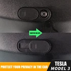 Крышка для автомобильной камеры Tesla Model 3, крышка для веб-камеры, крышка для защиты конфиденциальности, Прямая поставка, товары для автомобильного интерьера