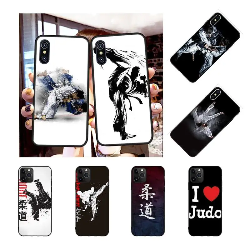 Чехол для телефона PENGHUWAN Judo Taekwondo мягкий черный чехол iPhone 11 pro XS MAX 8 7 6 6S Plus X 5S SE