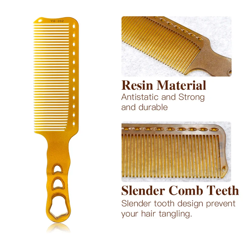Двухцветная Профессиональная парикмахерская расческа для стрижки волос
