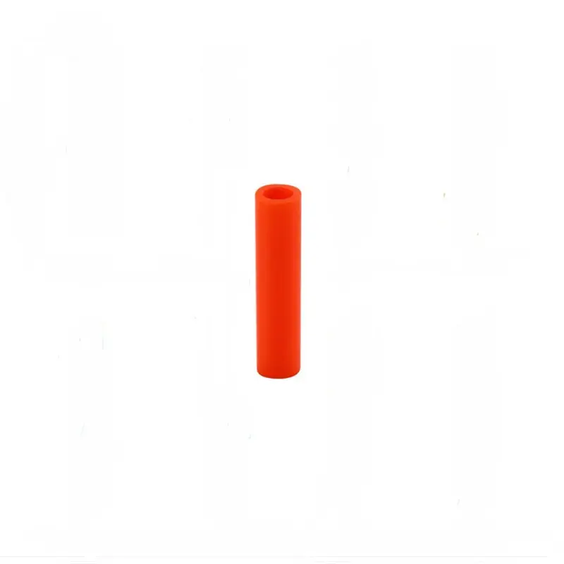 Urijk Reusablew Drinking Straw Colorful Straw Silicone Sleeve With Clear Brush Bar Supplies Stainless Steel Straw High Quality - Цвет: orange