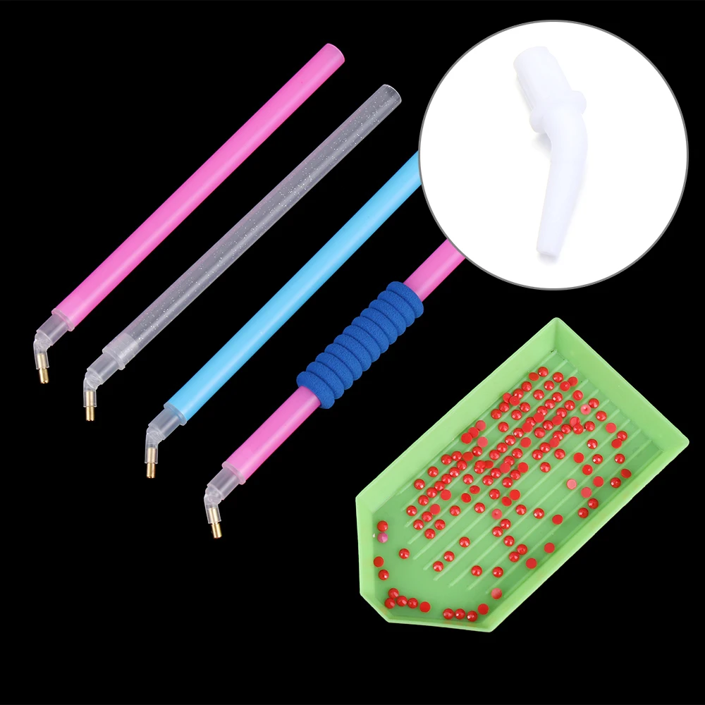 10pcs Replacement Pen Heads For 5D Diamond Elbow Head Painting Cross Embroidery Point Drill | Дом и сад