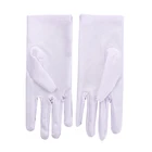 Летние перчатки из спандекса для женщин, солнцезащитные тонкие Стрейчевые женские перчатки для вождения, спортивные короткие перчатки для защиты от солнца, 1 пара