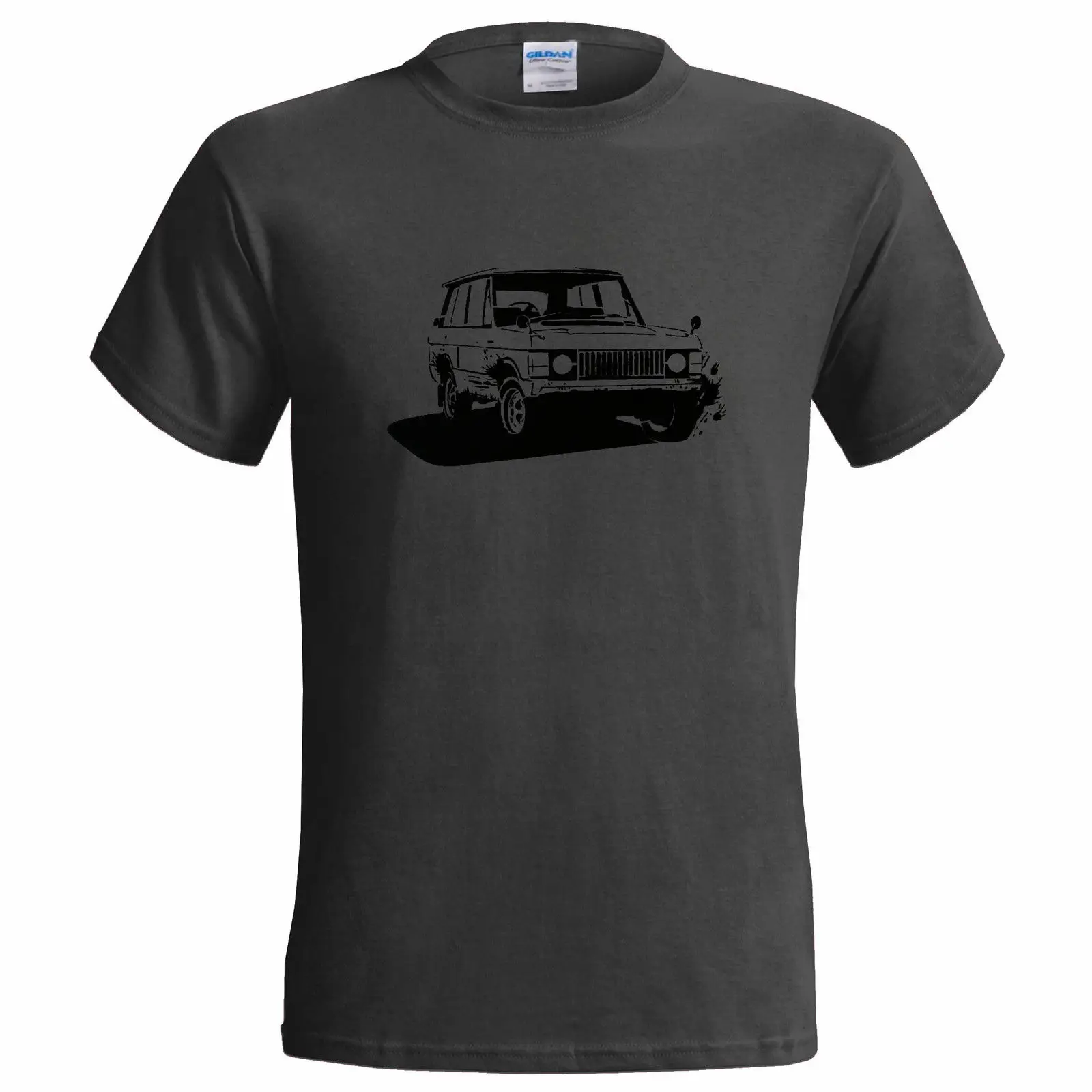 Неформальный трафарет Range Rover Мужская футболка Классическая Автомобильная