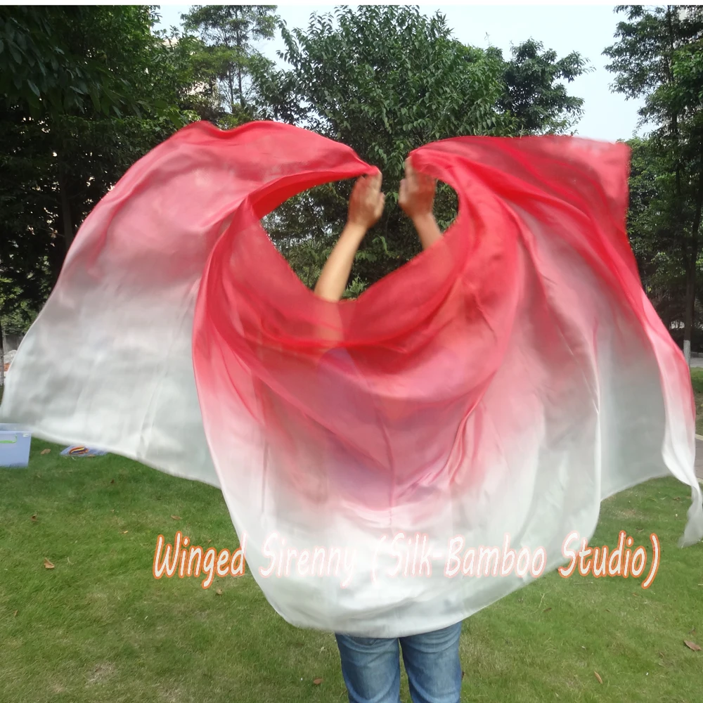 Шелковая вуаль для танца живота 1 шт. 2 7 м * 5 мм|dance silk veil|belly dance veilsilk veil |