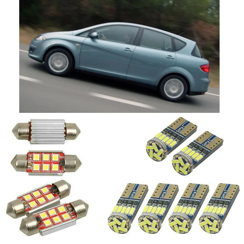

Внутренний светодиодный автомобильный светильник s для seat leon toledo 3 5p2 minivan toledo 4 kg3 хэтчбек автомобильные аксессуары номерной знак светильник ...