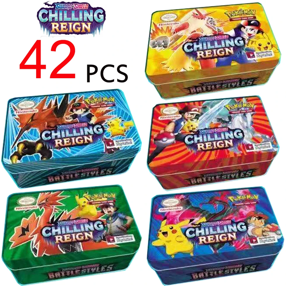 Cartas de Pokemon para ni&ntilde;os, juego de cartas brillantes GX MEGA, estilos de batalla, juguetes coleccionables de Pokemon, regalo de Navidad-0