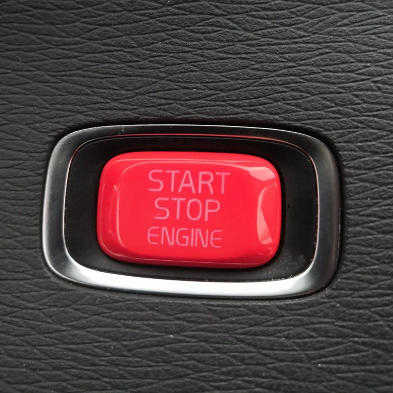 

Кнопка запуска двигателя автомобиля, замена крышки, стоп-выключатель, декор, Стайлинг автомобиля для Volvo V40 V60 S60 XC60 S80 V50 V70 XC70