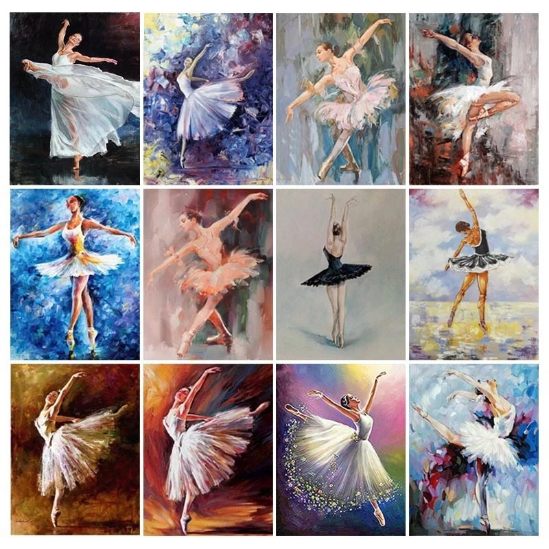 

Elegant Ballet Dancer Diamond Painting Full Square/round Drill 5D Diy Rhinestone Embroidery Wall Art Pictures for Bedroom Decor