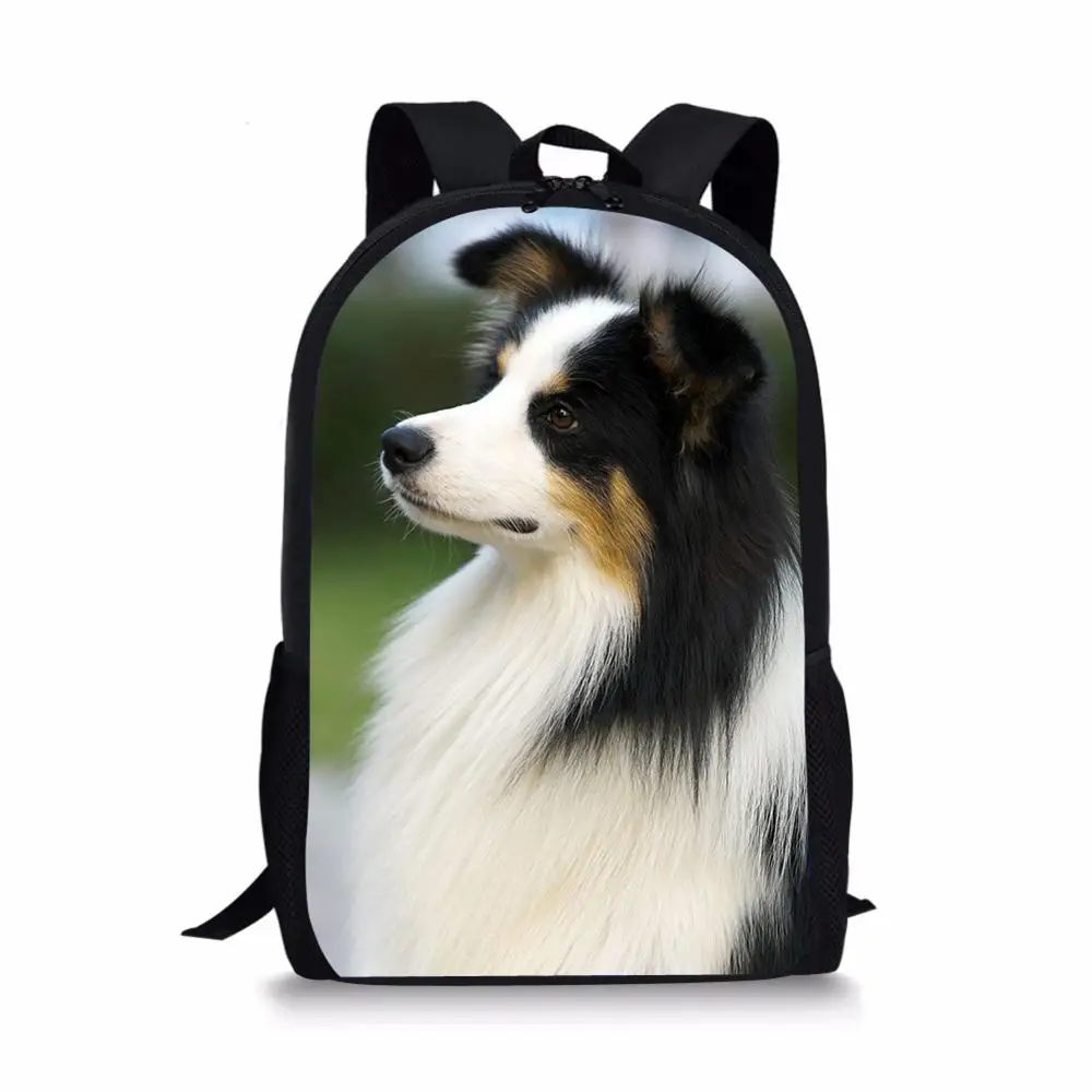 Новый Школьный рюкзак для детей Border Collie милый мальчиков школьный девочек детский