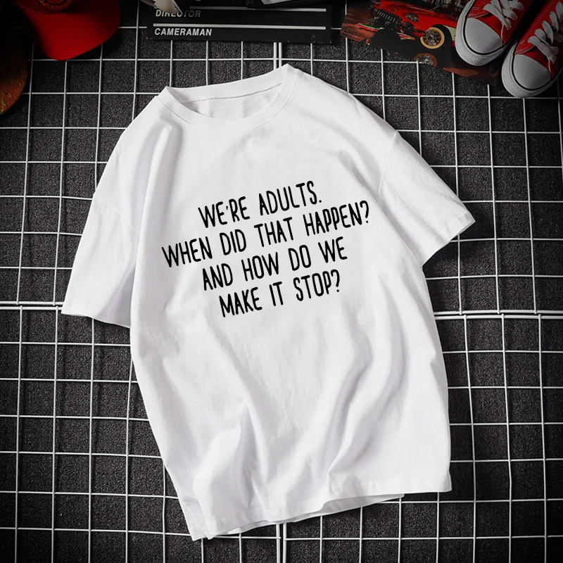 

O Neck Casual Women's Top T-shirt Women's T-shirt 90s Ulzzang Harajuku Graphic Funny Cool Letter Fashion Print T-shirt