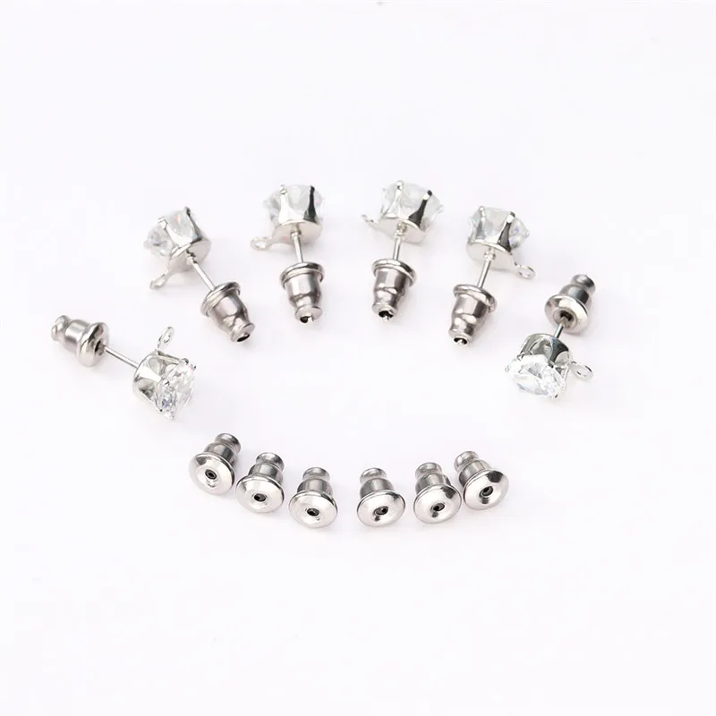 Заглушки для сережек из нержавеющей стали заглушки сделай сам аксессуары