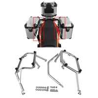 for ktm790 advrevo motorcycle side box bracket 304 stainless steel luggage racks quick dismantling thickened side box bracket