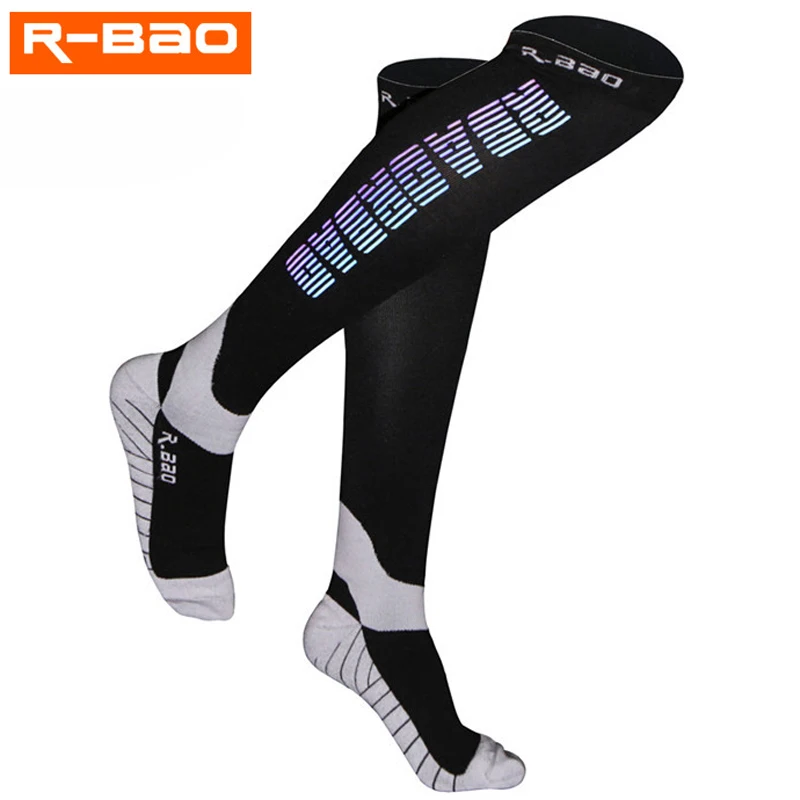 R BAO унисекс спортивные носки походные тянущиеся женские уличные чулки высокие