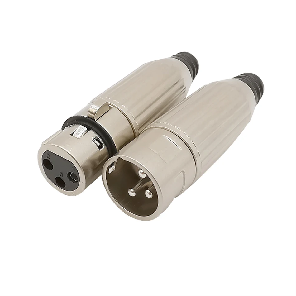 Металлический 3Pin XLR штепсельная розетка стандарта штекер и гнездо Mic Динамик