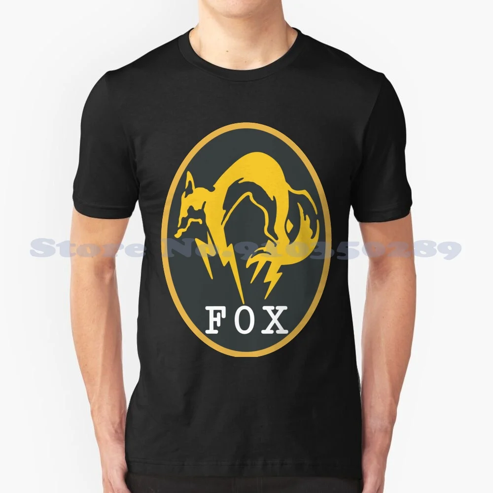 

Fox Black White Gray Fashion Tshirt Metal Gear Metal Gear Solid Mgs Kojima Productions Hideo Kojima Mgsv Outer Heaven Outer