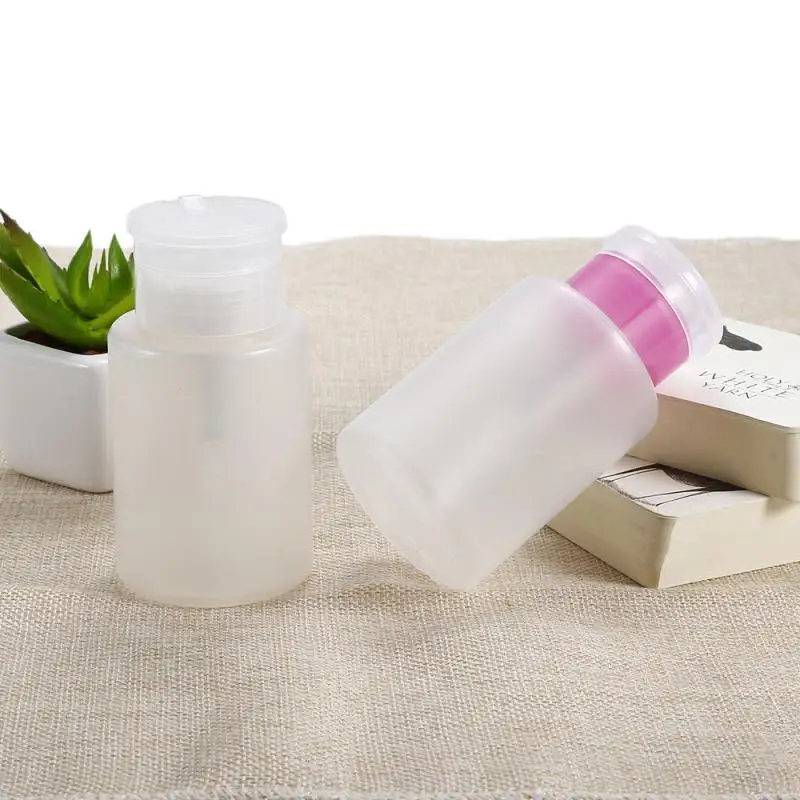 150ml Empty Plastic Bottle Remover Nail Polish Refillable Bottles Liquid Clear Press Pumping Dispenser Container Art Tool | Красота и