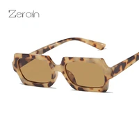 fashion rectangle sunglasses women leopard frame glasses retro sunglass men luxury designer eyewear uv400 sun glass brown shades