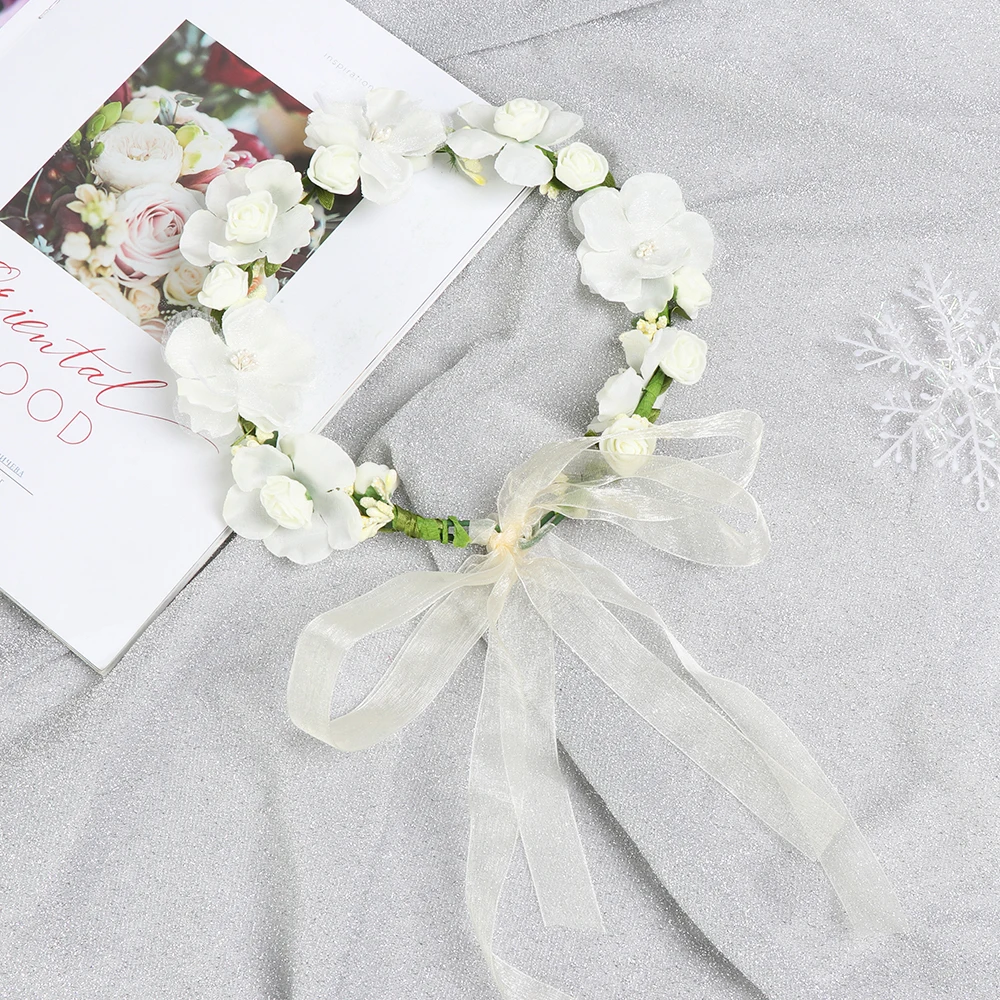 Новый дизайн модные повязки на голову свадебный цветок повязка свадебные