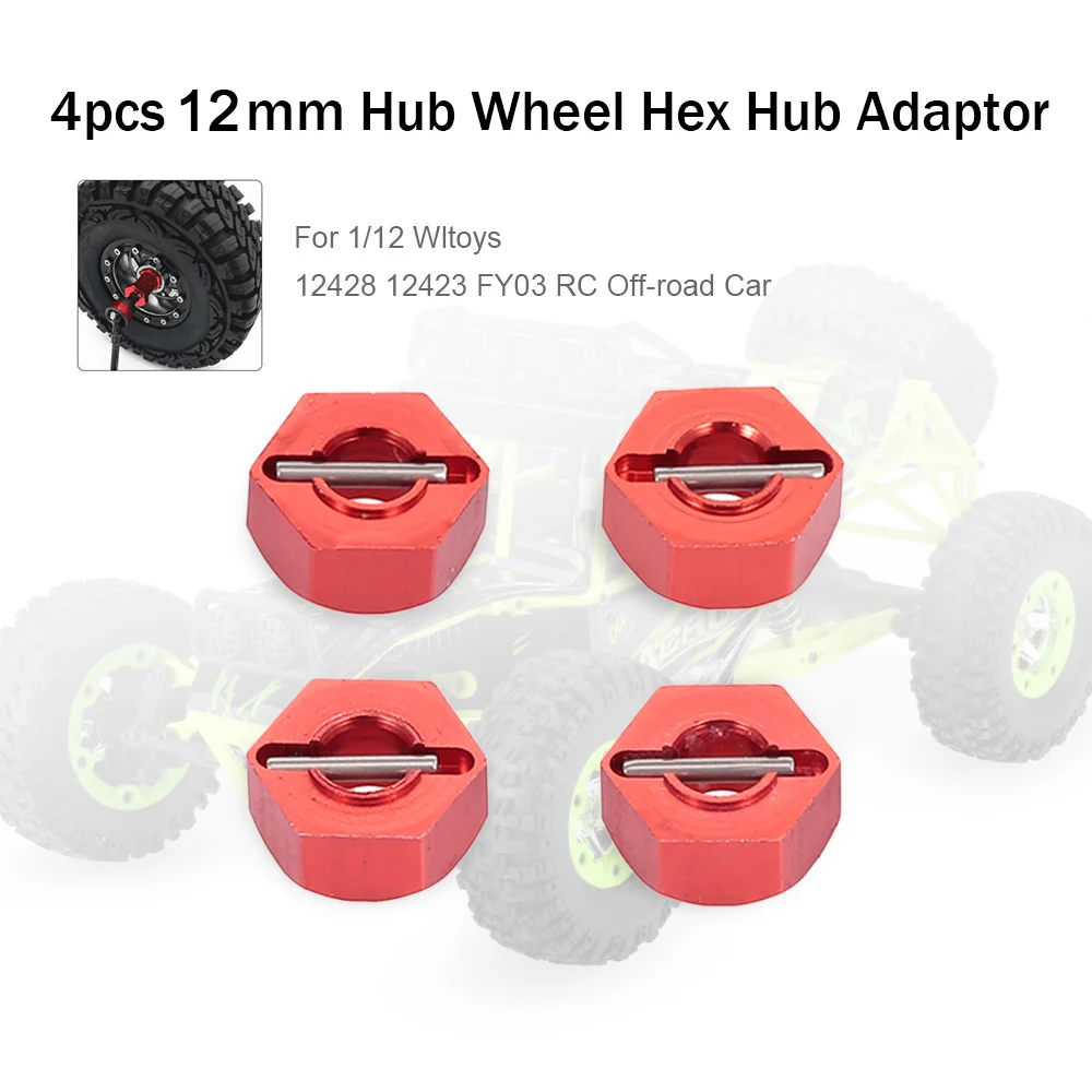 Металлическая ступица 12 мм шестигранный адаптер для колеса 1/12 Wltoys 12428 12423 FY03