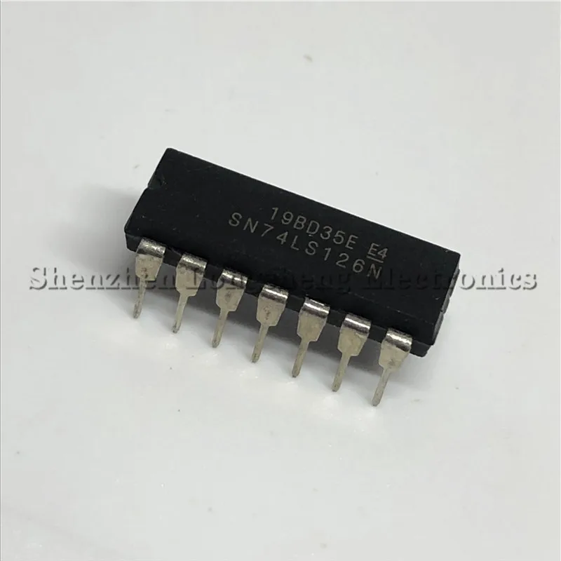 10 шт./лот Новый буферный чип 74LS126 SN74LS126N DIP 14|Интегральные схемы| |