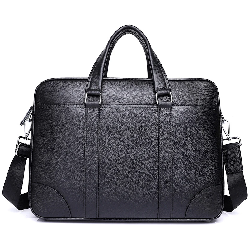 Новый роскошный деловой мужской портфель из 100% натуральной коровьей кожи
