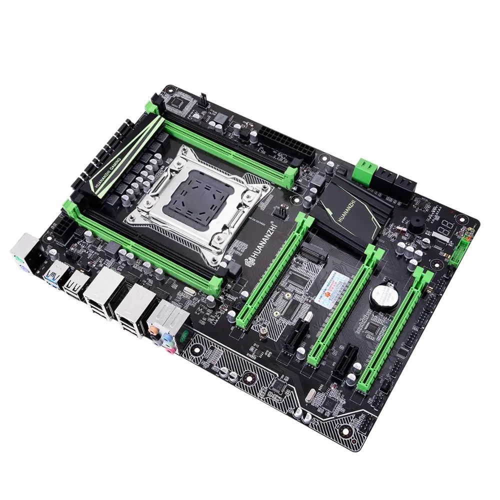 Verkaufen HUANANZHI X79 Plus LGA 2011 ATX Motherboard Mit HALLO-GESCHWINDIGKEIT M.2 NVME SSD Slot 2 * Giga LAN Port 2 * SATA 3,0 2 * PCI-E X16 RAM Bis Zu 128G