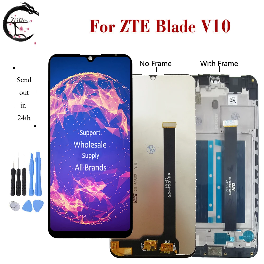 6.3&quot LCD For ZTE Blade V10 Display Screen Touch Panel Sensor Digitizer Assembly Replacement zte V 10 v10 Full - купить по