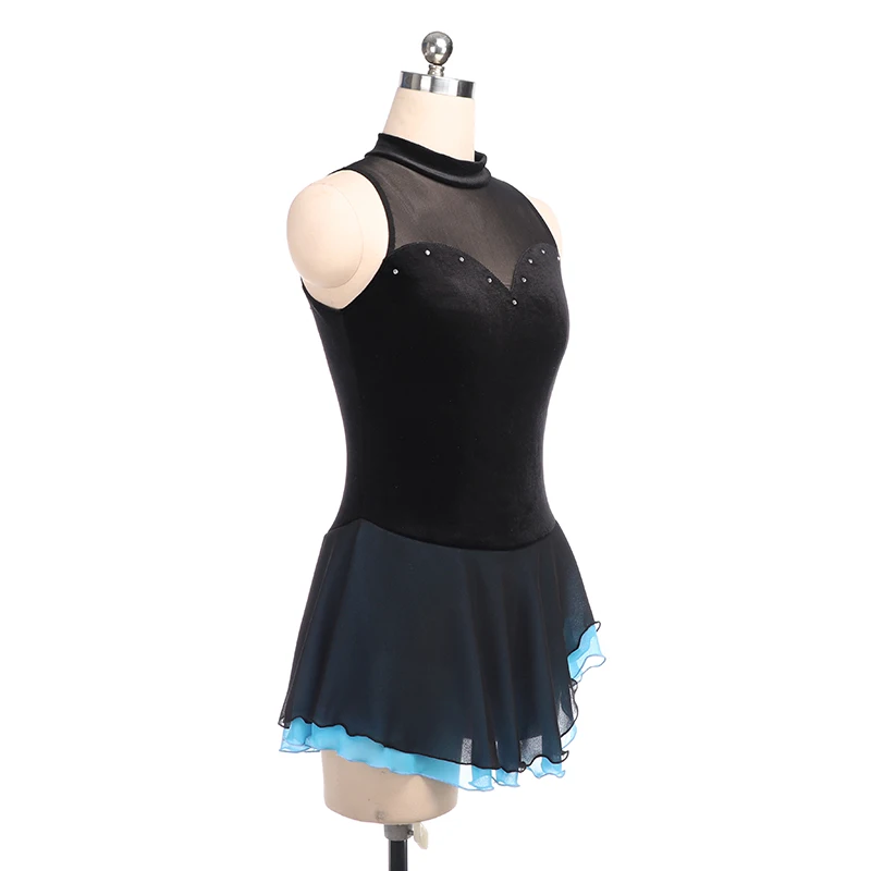 Костюм платье для фигурного катания юбки конькобежцев девочек женщин детей