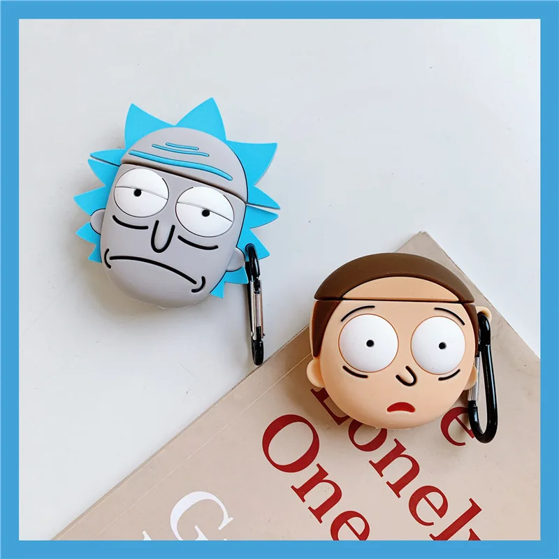 

Cartoon Rick Head Apple AirPods 1 2 3 Pro Case Cover iPhone Bluetooth Earbuds Accessories Airpod Case Air Pods Case