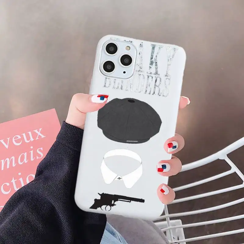 

Peaky Blinders Thomas Phone Case White Candy Color for iPhone 6 7 8 11 12 s mini pro X XS XR MAX Plus