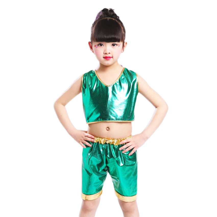 Комплект одежды для мальчиков и девочек жилет шорты детские танцевальные