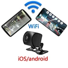 Беспроводная Автомобильная камера заднего вида с Wi-Fi, видеорегистратор заднего вида с углом обзора 170 градусов, мини-видеорегистратор HD с ночным видением для iPhone, Android, Автомобильные видеорегистраторы 12 В