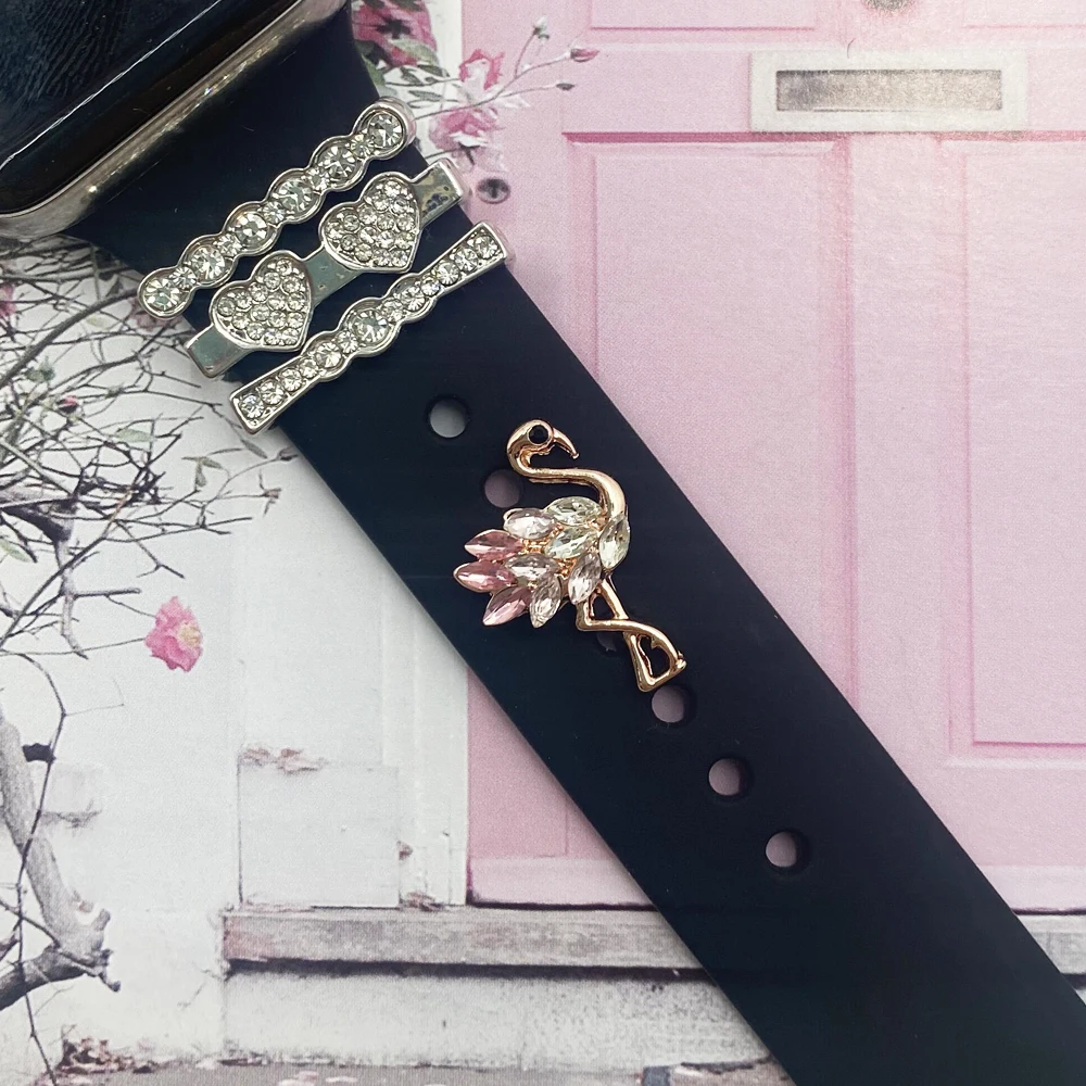 decorative nails for apple watch band charms silicone strap rivet for samsung galaxy watch accessories st patricks day gift free global shipping