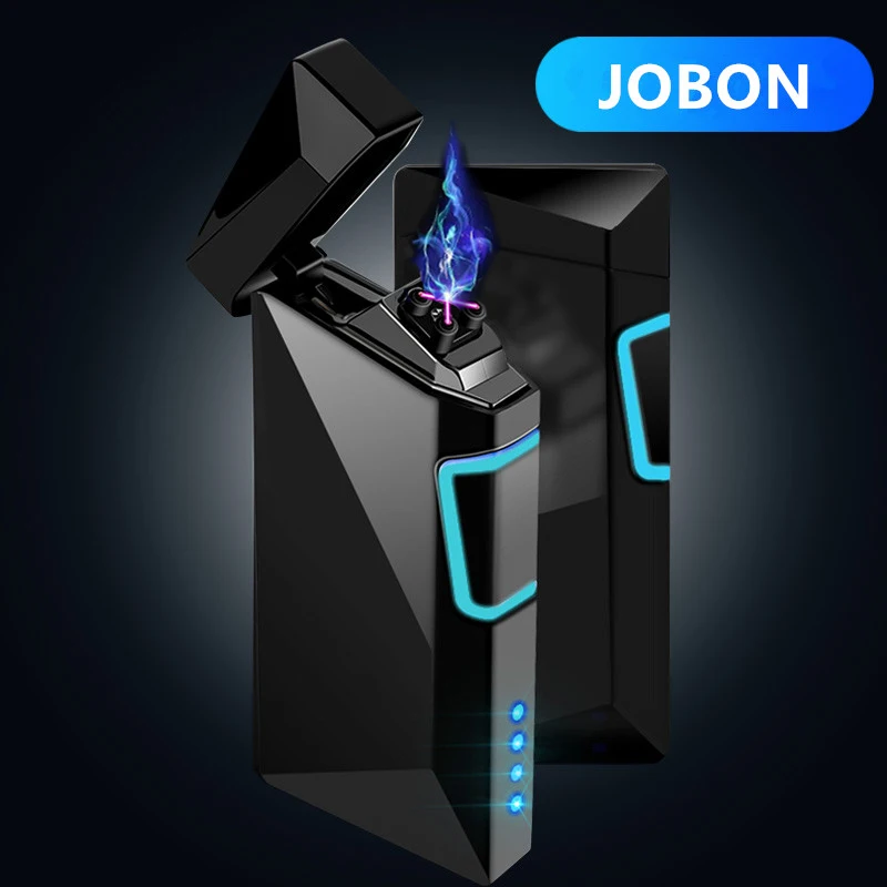 Электронная Зажигалка из цинкового сплава с импульсной зарядкой от Usb сенсорная