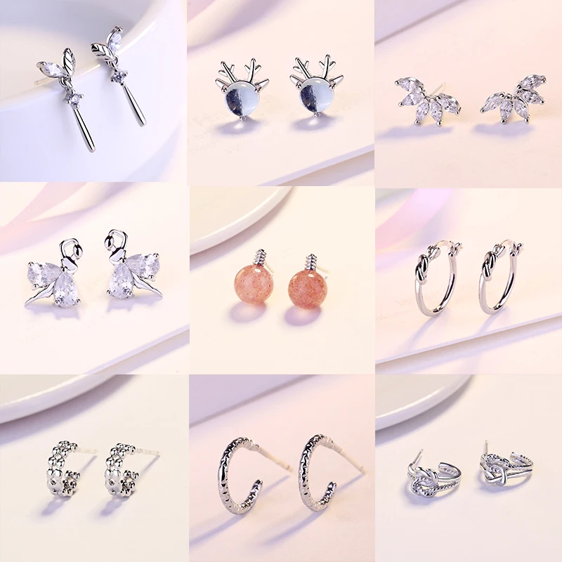 ЦИРКОНИЕВЫЕ серьги для женщин оптовая продажа современные модные гвоздики