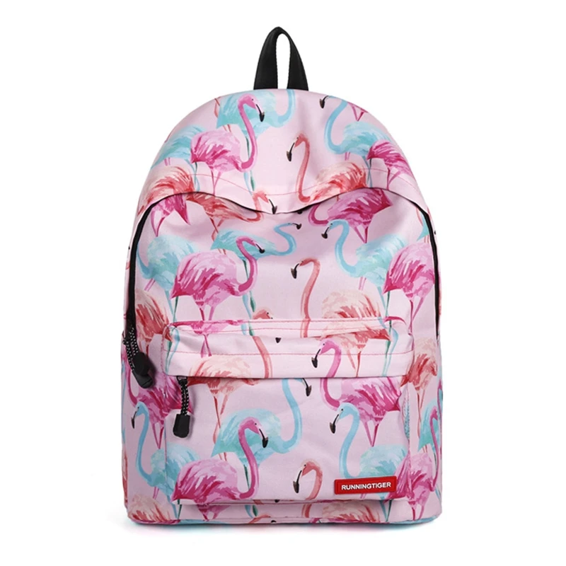 

Weysfor Vogue School Bag for Teenager Girls Women Laptop Backpack Flamingo Print Bagpack Mochila Feminina Escolar Travel Daypack