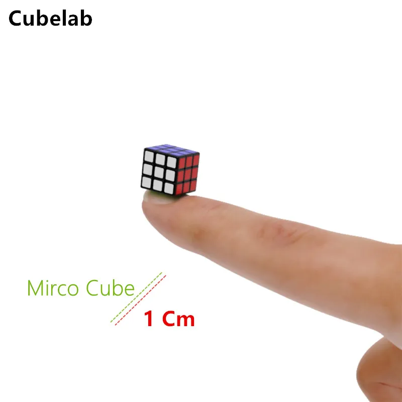 Cubelab-pegatinas de Mini cubo mágico de 1 Cm, 3x3x3, rompecabezas de velocidad, cubos, juguetes