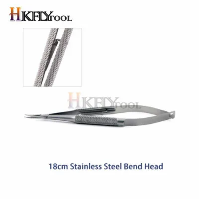 18cm stainless bend 12,5 см; высота каблука 14 см; каблук 16 см оснастка для приманки держатель инструмент офтальмологический Иглодержатель косметический контактный зажим титановый Пинцет хирургические инструменты - Цвет: 18cm stainless bend