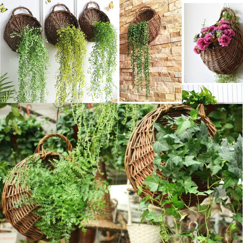 Плетеная вручную корзина из ивы Sinolia для украшения дома Настенная Корзина цветов