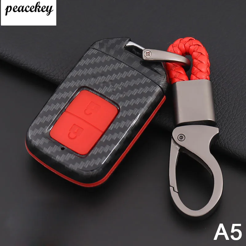 Автомобильный чехол из углеродного волокна держатель для ключа защита Honda 2016 2017