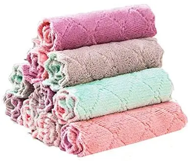 1 шт. микрофибра ткань для посуды ультра Абсорбирующая мягкая Kichen полотенца мытья