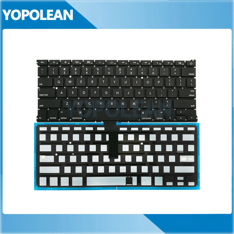 5 шт./лот новая сменная Клавиатура США с подсветкой для Macbook Air 13 &quotA1369 2011 A1466 2012 2013