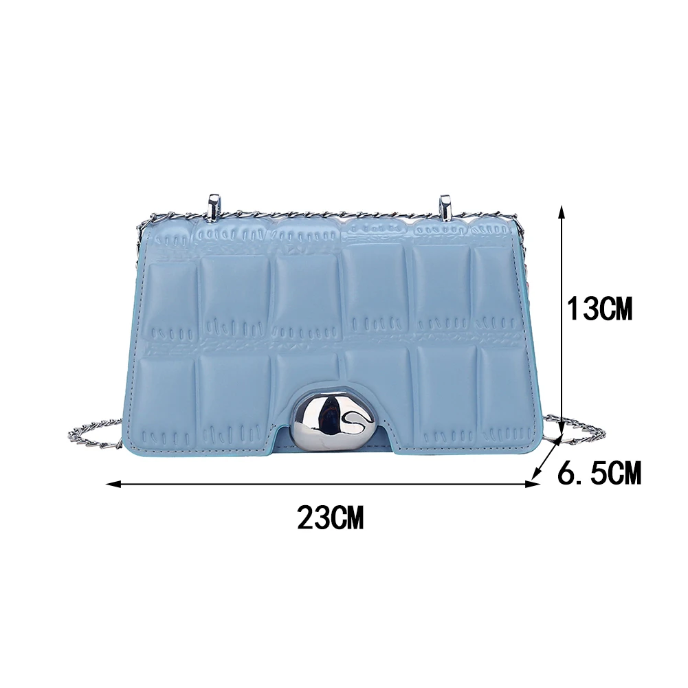 

Casual Women Pure Color Flap Shoulder Bag Retro Soft Leather Women Designer Handbag Purse PU Leather Stone Pattern Messenger Bag