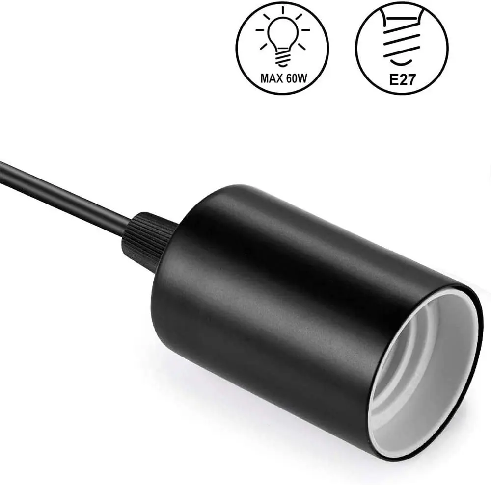 Винтажный патрон для подвесной лампы E27 держатель потолочного светильника с