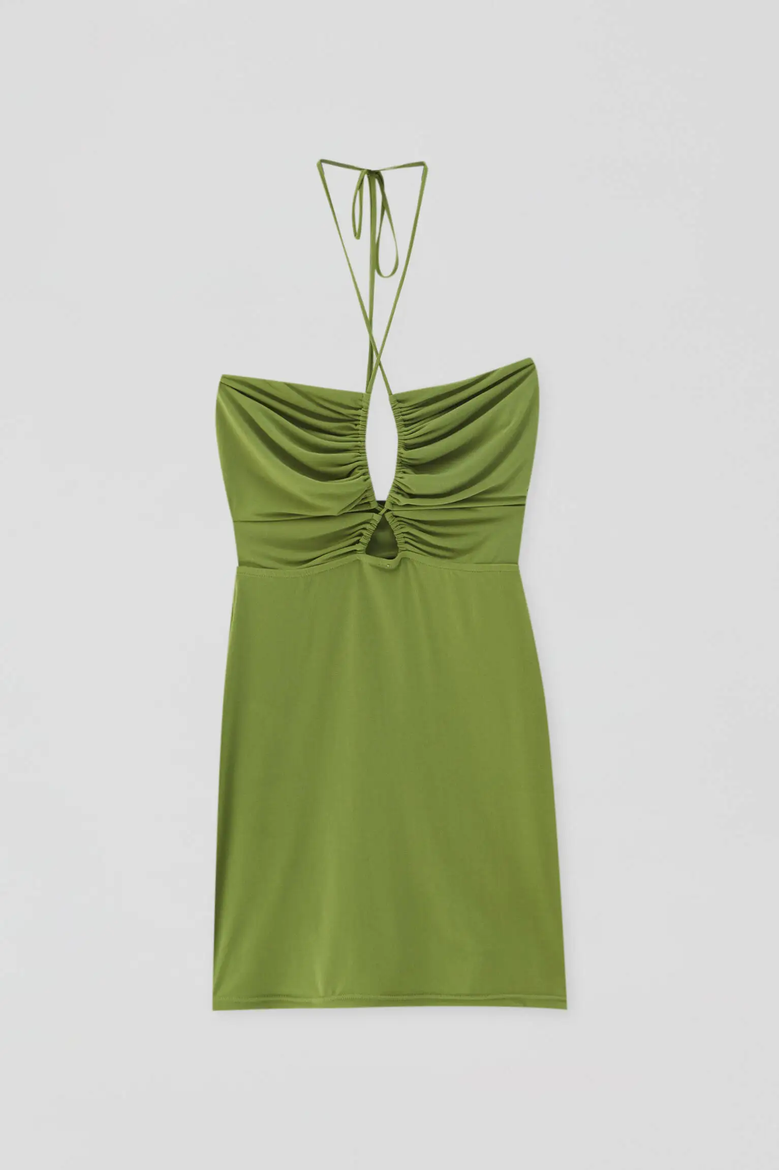 

Women mini green dress Summer sexy beach elegant spaghetti strap backless dress