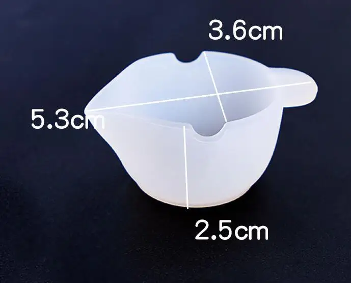 cup 2 Прозрачная силиконовая мерная чашка, разделенная чашка, мешалка, смола, силиконовая форма ручной работы, инструмент для изготовления ювелирных изделий, эпоксидная смола, чашка - Цвет: cup 2