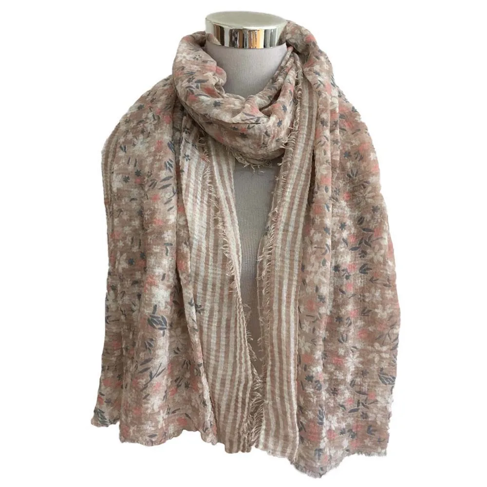 Модные женские шарфы для взрослых хлопок цветочный принт длинный шарф шаль